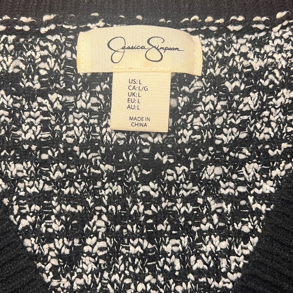 Jessica Simpson Black and White Cardigan - Picture 5 of 8